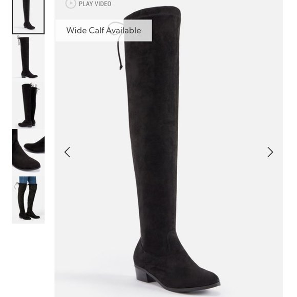 JustFab Stretch Over-the-knee Boot - Picture 2 of 7